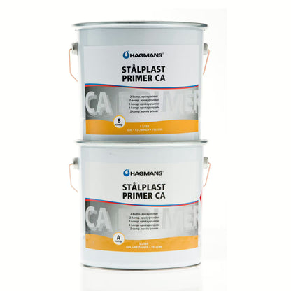 Hagmans Stålplast Primer CA 10 L 2K epoxygrund med A- och B-komponent