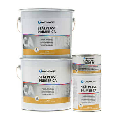 Hagmans Stålplast Primer CA 2K epoxygrund med A- och B-komponent